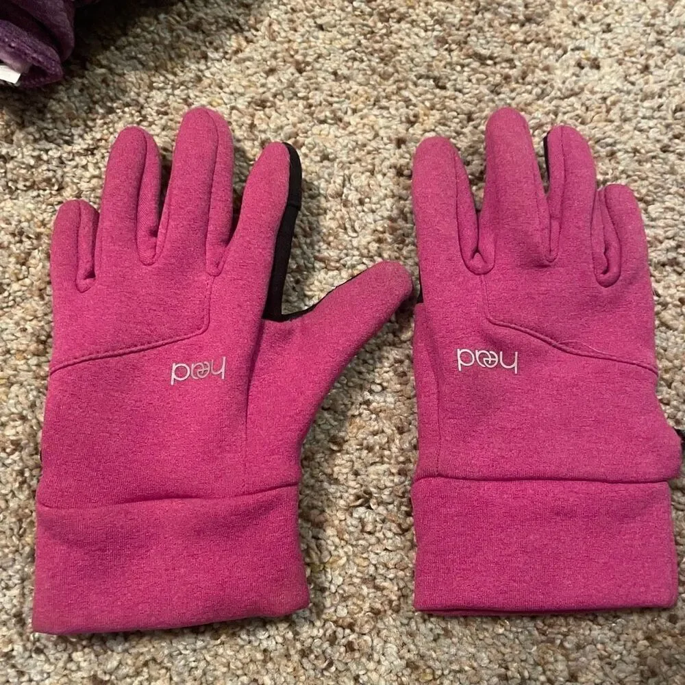Head Girls 3-Piece Glove Bundle Multiple Sizes Black Gray Pink Purple Snow Play
